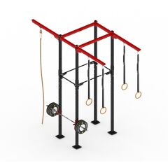 GYMHOLIX® 2 Rack 4 Bacak Orta Tip İstasyon (Rig) (FGXC004) Standart Kulesiz