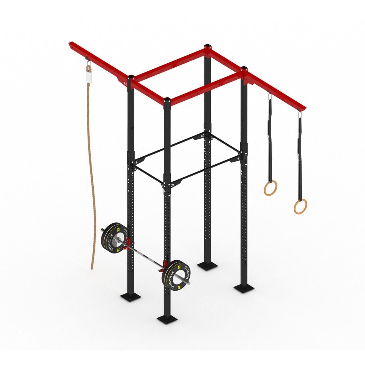 GYMHOLIX® 2 Rack 4 Bacak Orta Tip İstasyon (Rig) (FGXC004) Standart Kulesiz