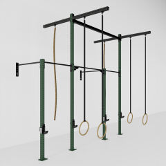 GYMHOLIX® 2 Rack 4 Bacak Duvar Tip İstasyon (Rig) (FGXW004) +4 Halat Tırmanma Kulesi