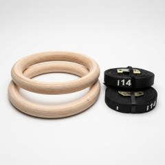 GYMHOLIX® Olimpik Jimnastik Halkası Ahşap Gym Ring | CrossFit & Calisthenics Halkası (OGS9100)