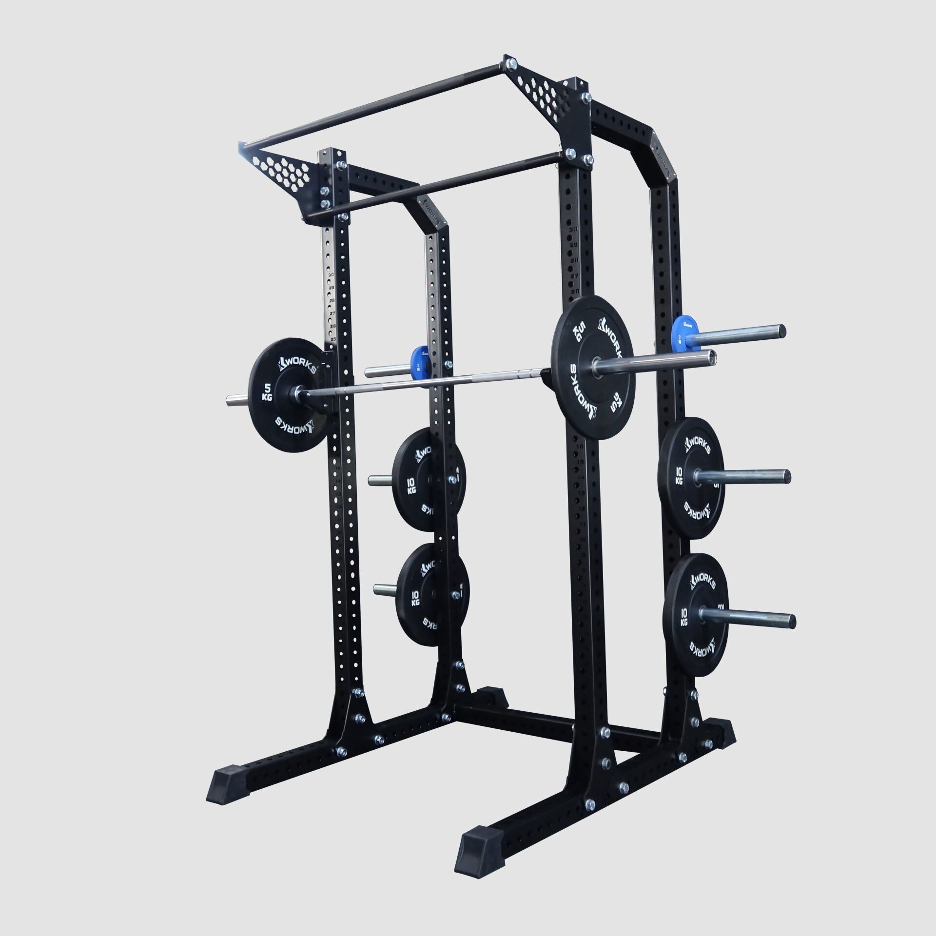 XWORKS X4 Squat Half Rack – Çok Fonksiyonlu Antrenman İstasyonu (FWX0082) MOR (RAL4004)