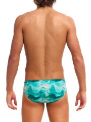 Funky Trunks Teal Wave (Classic) Slip Mayo, Erkek Antrenman Mayo