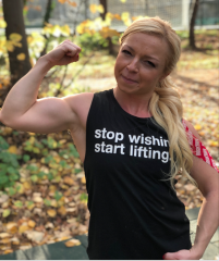 GYMHOLIX® Stop Wishing Start Lifting Women – Kadın Atlet (Vest)