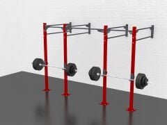 GYMHOLIX® 2 Rack 4 Bacak Duvar Tip İstasyon (Rig) (FGXW004)