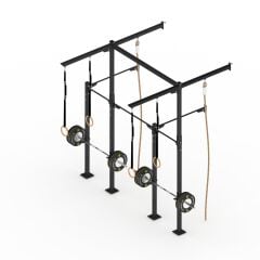 GYMHOLIX® 2 Rack 4 Bacak Duvar Tip İstasyon (Rig) (FGXW004)