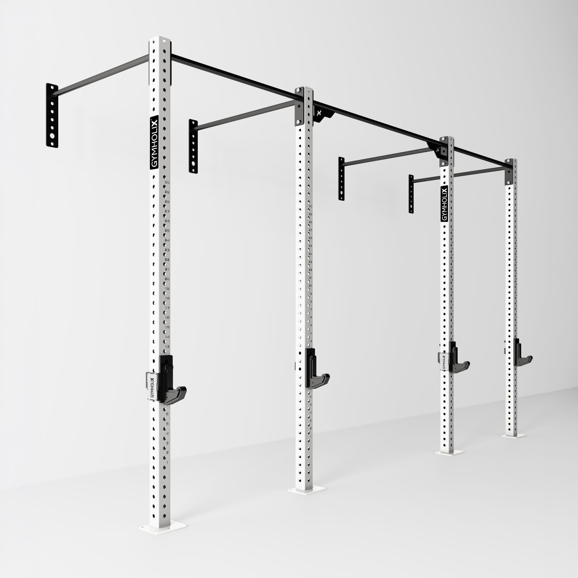 GYMHOLIX® 2 Rack 4 Bacak Duvar Tip İstasyon (Rig) (FGXW004)