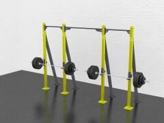 GYMHOLIX® 2 Rack 4 Bacak V Tip İstasyon (Rig) (FGXN004) +2 Halat Tırmanma Kulesi