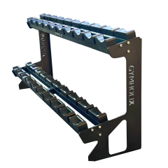 GYMHOLIX® Pro Mini 2 Katlı Dambıl Rafı – Kompakt Dumbbell Rack & Depolama Sehpası