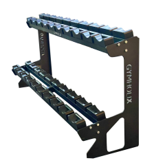 GYMHOLIX® Pro Mini 2 Katlı Dambıl Rafı – Kompakt Dumbbell Rack & Depolama Sehpası (FGX0022)