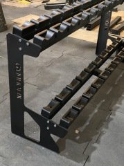 GYMHOLIX® Pro Mini 2 Katlı Dambıl Rafı – Kompakt Dumbbell Rack & Depolama Sehpası