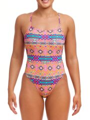 Funkita TW Devil In Detail Kadın Antrenman Mayo, Örgülü Sırt