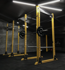 GYMHOLIX® Kafes 2 İstasyon 4 Rack 8 Bacak Rig | Profesyonel Cross Training Rig