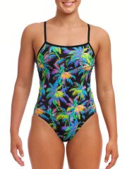 Funkita SS Paradise Please Kadın Antrenman Mayo, İnce Askılı