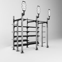 GYMHOLIX® 6 Bacak 3 İstasyon Hybrid Wall Ball & Storage Station Depolama ve Top Hedef İstasyonu (FGXH003)