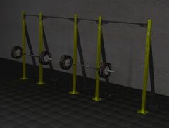 GYMHOLIX® 2 Rack 5 Bacak V Tip İstasyon (Rig) (FGXN005) +2 Halat Tırmanma Kulesi