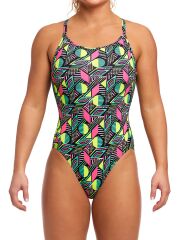 Funkita DB Dot Matrix Kadın Antrenman Mayo, Elmas Sırt