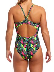 Funkita DB Dot Matrix Kadın Antrenman Mayo, Elmas Sırt