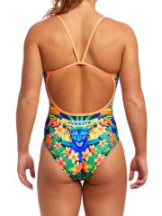 Funkita SS Jungle Town Kadın Antrenman Mayo, İnce Askılı