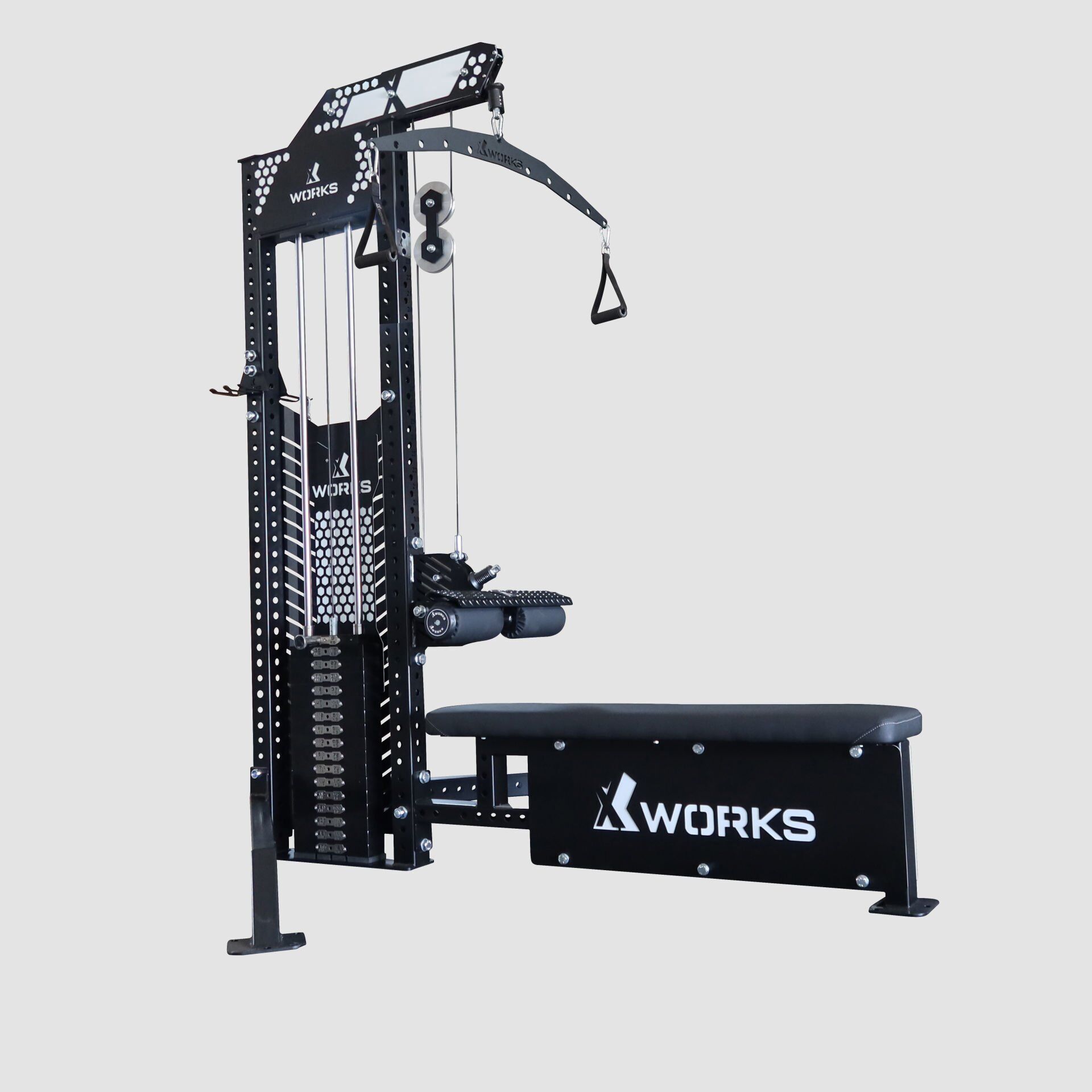 XWORKS Lat Pulldown & Row Combo Seated Pro – Oturarak Sırt ve Kanat Ekipmanı (PLX0221) ASKERİ YEŞİL (RAL6003)