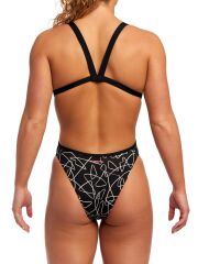 Funkita BF Texta Mess Kadın Antrenman Mayo, Kalın Askılı