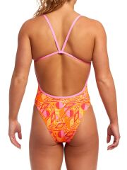 Funkita SST Orange Crush Kadın Antrenman Mayo, Geniş Sırt İnce Askılı
