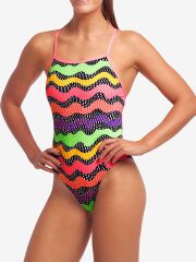 Funkita TMT Worm Burner Kadın Antrenman Mayo, Sırt Bağlamalı