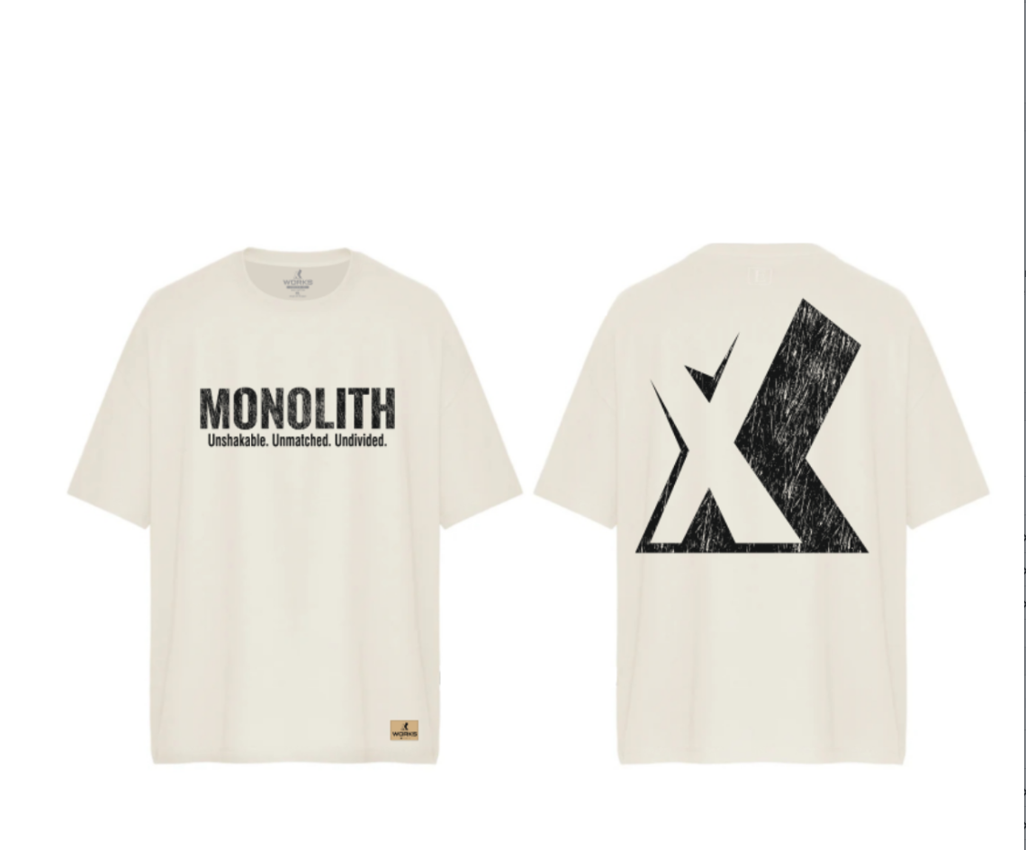 XWORKS Monolith Oversize Tişört Ekru- Unshakable Edition (TSX0002) L