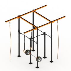 GYMHOLIX® 2 Rack 6 Bacak Orta Tip İstasyon (Rig) (FGXC006)