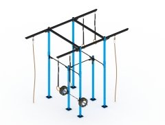 GYMHOLIX® 2 Rack 6 Bacak Orta Tip İstasyon (Rig) (GFWXC006)