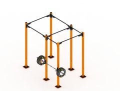 GYMHOLIX® 2 Rack 6 Bacak Orta Tip İstasyon (Rig) (GFWXC006)