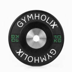 GYMHOLIX® Color Stripe Competition Bumper Plate | Profesyonel Müsabaka Olimpik Plaka (Çift) 10KG