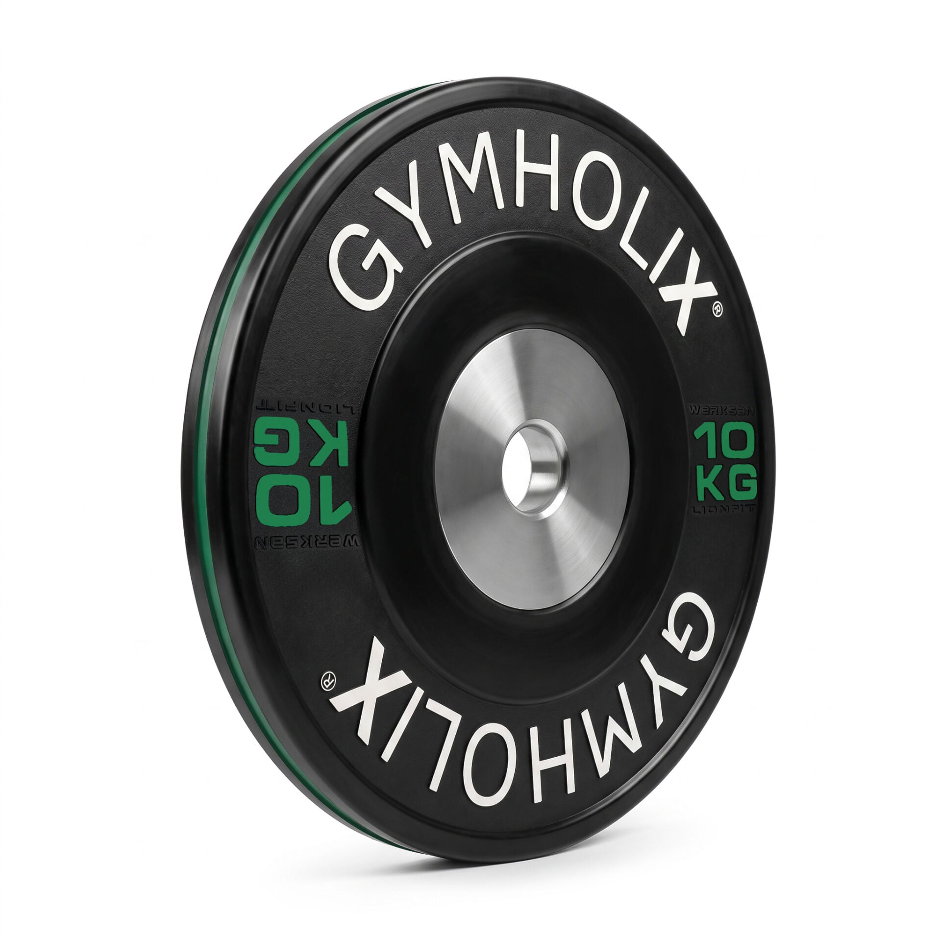 GYMHOLIX® Color Stripe Competition Bumper Plate | Profesyonel Müsabaka Olimpik Plaka (Çift) 10KG