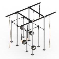GYMHOLIX® 4 Rack 8 Bacak Orta Tip İstasyon (Rig) (GFWXC008)