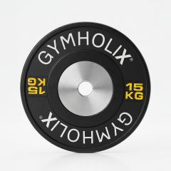 GYMHOLIX® Color Stripe Competition Bumper Plate | Profesyonel Müsabaka Olimpik Plaka (Çift) 15KG