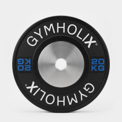 GYMHOLIX® Color Stripe Competition Bumper Plate | Profesyonel Müsabaka Olimpik Plaka (Çift) 20KG