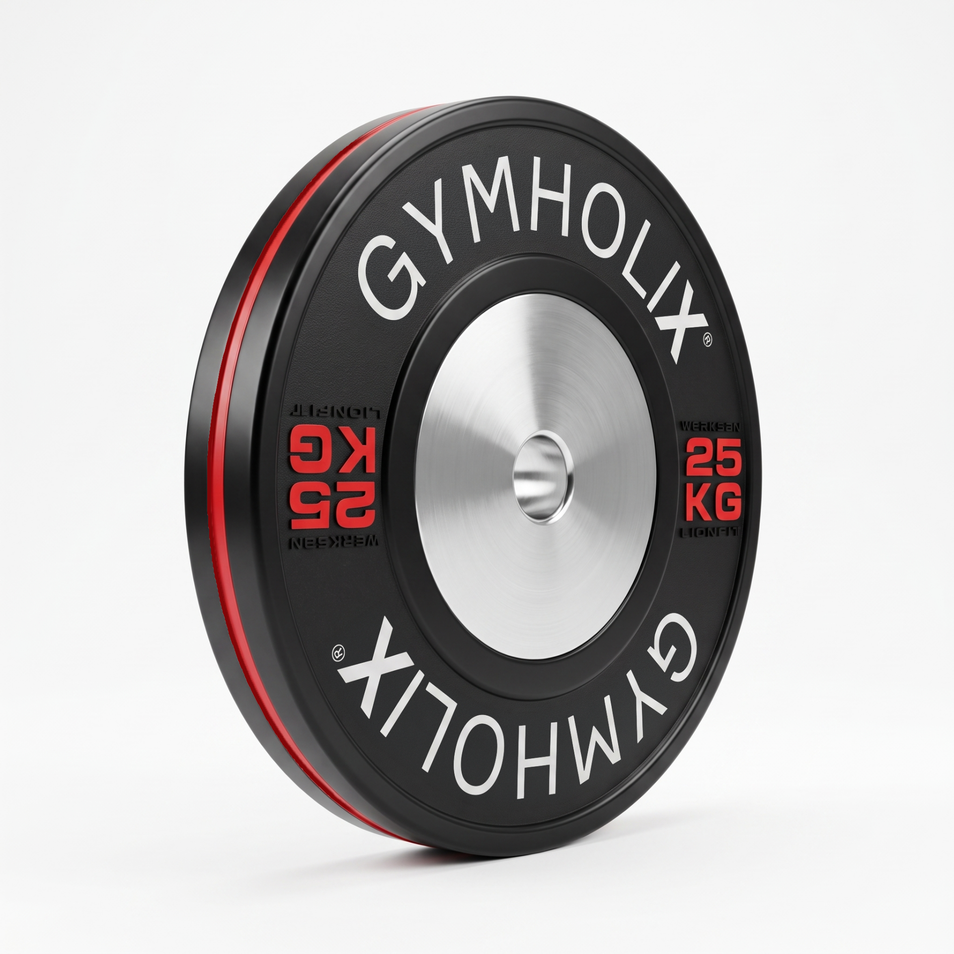 GYMHOLIX® Color Stripe Competition Bumper Plate | Profesyonel Müsabaka Olimpik Plaka (Çift) 25KG