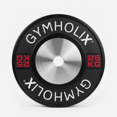 GYMHOLIX® Color Stripe Competition Bumper Plate | Profesyonel Müsabaka Olimpik Plaka (Çift) 25KG