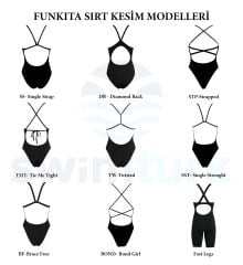 Funkita DB Princess Pageant Kadın Antrenman Mayo, Elmas Sırt