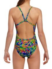 Funkita SS Spin The Bottle Kız Çocuk Antrenman Mayo, İnce Askılı