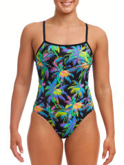 Funkita SS Paradise Please Kadın Antrenman Mayo, İnce Askılı