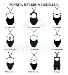 Funkita SS Paradise Please Kadın Antrenman Mayo, İnce Askılı