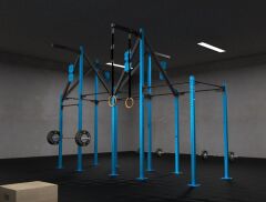 GYMHOLIX® 4 Rack 10 Bacak Orta Tip İstasyon (Rig) (FGXC010) +1 Halat Tırmanma Kulesi