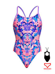 Funkita DB Jingle Jungle Kadın Antrenman Mayo, Elmas Sırt