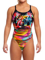 Funkita DB Sunset City Kadın Antrenman Mayo, Elmas Sırt