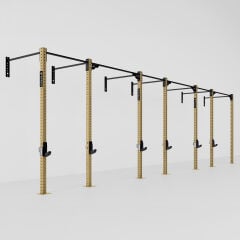 GYMHOLIX® 3 Rack 7 Bacak Duvar Tip İstasyon (Rig) (FGXW007)
