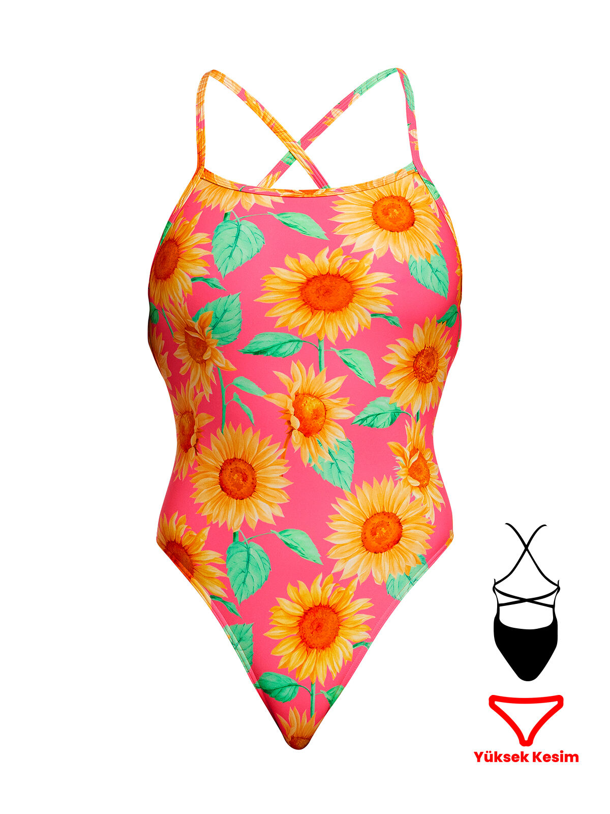 Funkita STP Cher Kadın Antrenman Mayo, Çift Çapraz Sırt