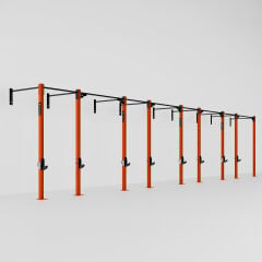 GYMHOLIX® 4 Rack 9 Bacak Duvar Tip İstasyon (Rig) (FGXW009)