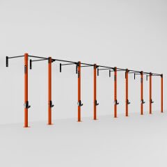 GYMHOLIX® 4 Rack 9 Bacak Duvar Tip İstasyon (Rig) (FGXW009)