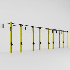 GYMHOLIX® 4 Rack 9 Bacak Duvar Tip İstasyon (Rig) (FGXW009)