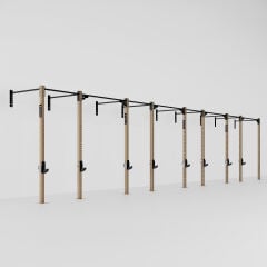 GYMHOLIX® 4 Rack 9 Bacak Duvar Tip İstasyon (Rig) (FGXW009)